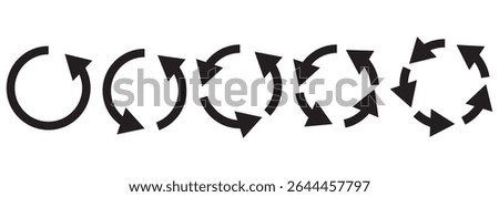 circle arrow icon isolated on white background 