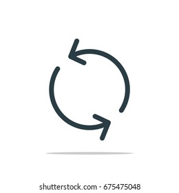 Circle Arrow Icon Logo Template Illustration Design. Vector EPS 10.