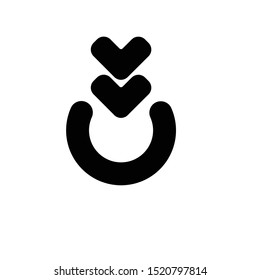 Circle Arrow Icon Logo Vector Illustration