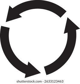 Circle arrow icon. refresh reload arrow symbol. Recycle, Repeat reload icons. round arrow.
