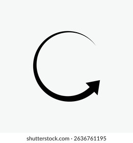 Circle arrow icon. refresh, reload, rotation arrow icon
