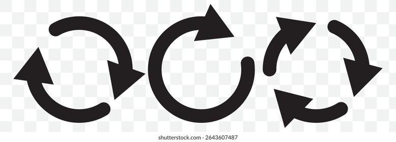 circle arrow icon set. Red circular arrow icon, refresh, reload arrow icon symbol sign. Red Reload vector icon set. repeat vector. restart or reset sign. Repeat cycle symbol. Red rotation arrow. 