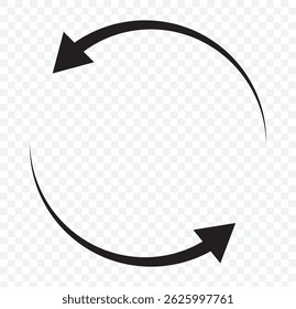 Circle arrow icon set. Reload, refresh, loading, recycle and repeat symbol. Interconnecting round arrow icons or work in progress sign. One, two, three, four, five, loop arrow vector illustrationEPS10