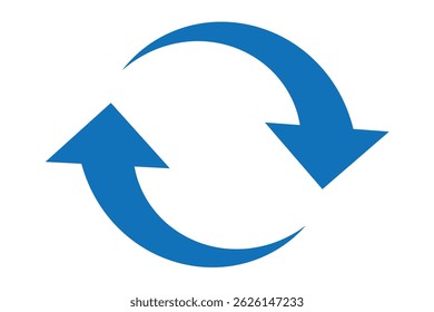 Circle arrow icon set. Symbol of reload, refresh, loading, recycle and repeat.
