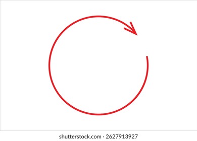Circle arrow icon set. Symbol of reload, refresh,