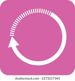 Circle arrow icon vector illustration. Editable with transparent background.