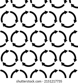 Icono de flecha de círculo. Patrón veloz. Rotación circular, carga, reciclaje, sincronización, actualización