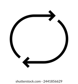 circle arrow, illustration of process cycle icon vector