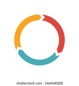 Circle Arrow For Infographic Icon