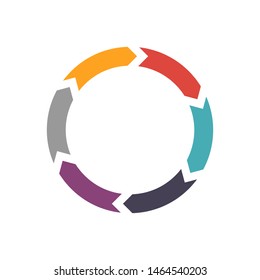 Circle arrow for infographic icon