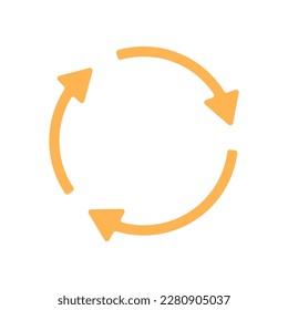 Circle arrow infographics vector. Infographic process repeat icon. Circled arrows vector icon. Set of vector infographic arrows.