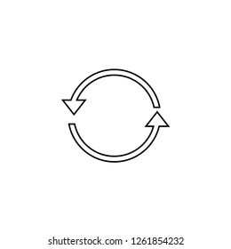 Circle arrow line icon.Refresh icon