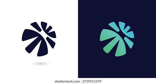 circle arrow logo circular icon, abstract people group community movement symbol, women children parent teen global social networking sign