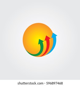 circle arrow logo company
