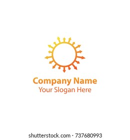 Circle arrow logo design