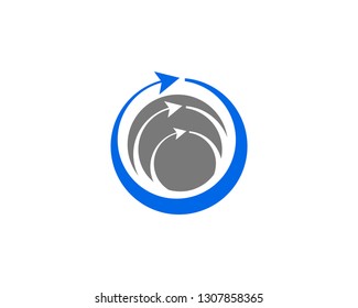 Circle Arrow Logo Template Vector Design