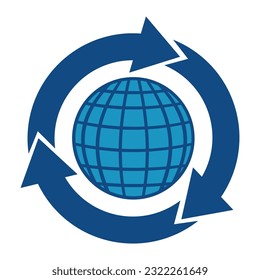 plantilla de logotipo de movimiento de flecha de círculo
