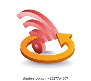 circle arrow rotation Connect wifi network