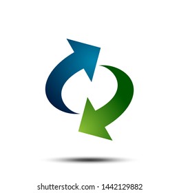 Circle Arrow S Letter Logo Vector EPS 10 Illustration Template 