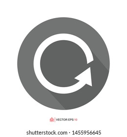 circle arrow template, arrow circle design element