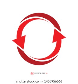 circle arrow template, arrow circle design element