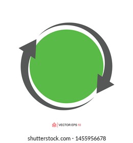 circle arrow template, arrow circle design element