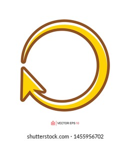 circle arrow template, arrow circle design element