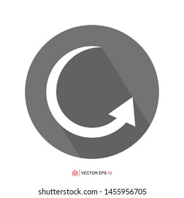 circle arrow template, arrow circle design element