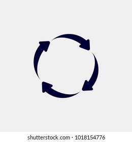 circle arrow vector icon. loading icon