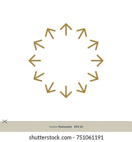 Circle Arrow Vector Logo Template Illustration Design. Vector EPS 10.