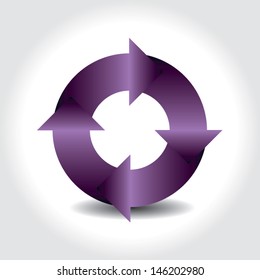 circle with arrows. business template