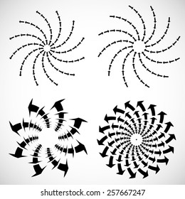 Circle Arrows Collection . Motion Replay Icons .