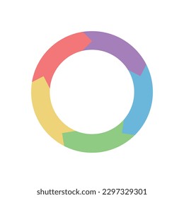 circle arrows flow icon, colors, vector illustration 