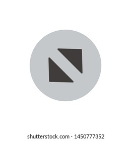 Circle arrows icon isolated on white background. Expand symbol modern simple vector icon for website or mobile app