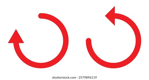 Circle arrows icon set. Circular arrows of white background. Recycle icon set, refresh, repeat, Vector illustration. EPS 10