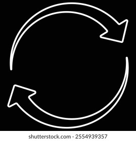 Circle arrows icon set. different circular arrows of white background eps 10.  refresh, reload, Set of circle arrows rotating, different circular arrows vector illustration .