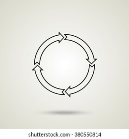 Circle arrows for infographic.