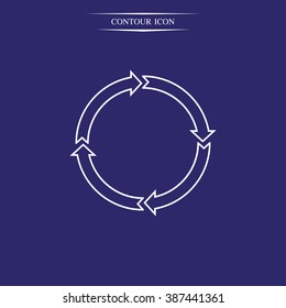 Circle arrows for infographic.
