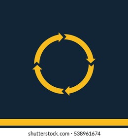 Circle arrows for infographic.