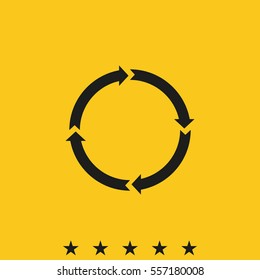 Circle arrows for infographic.