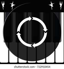 Circle arrows for infographic.