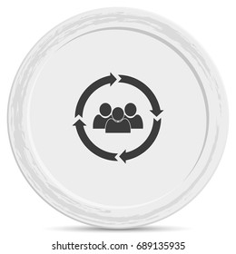 Circle arrows for infographic. Employees skills and abilities.