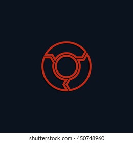 Circle arrows for infographic. Flat icon.
