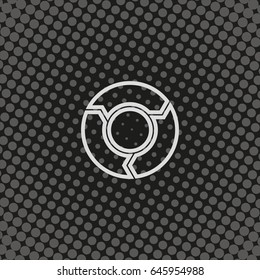 Circle arrows for infographic. Flat icon.