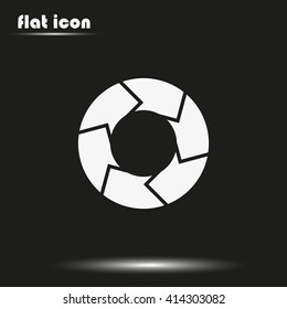 Circle arrows for infographic. Flat illustration.