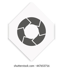 Circle arrows for infographic. Flat illustration.
