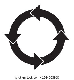 Circle arrows infographic template pie charts