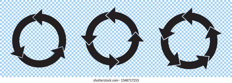 Circle arrows infographic template pie charts