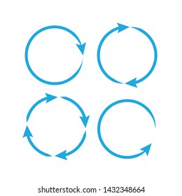 Circle arrows steps. Arrows business infographic vector