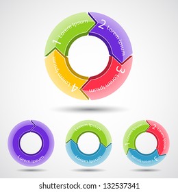 Circle arrows (template to your business presentation)